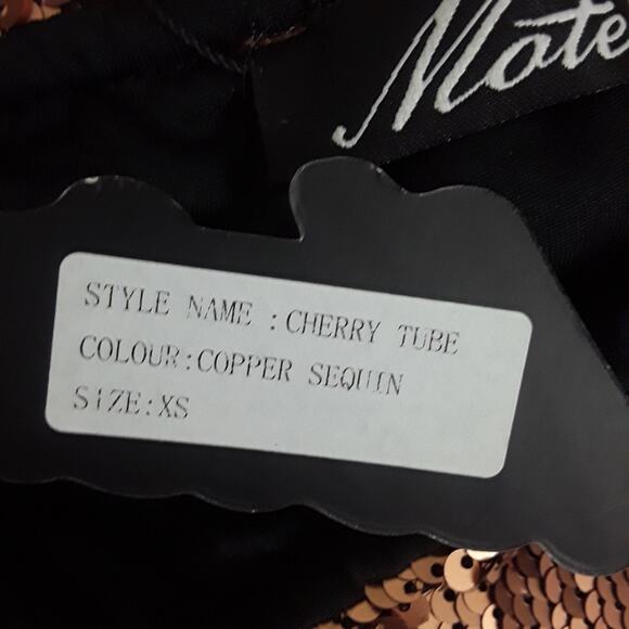 Motel Cherry Tube Sequin Skirt - Picture 6 of 8